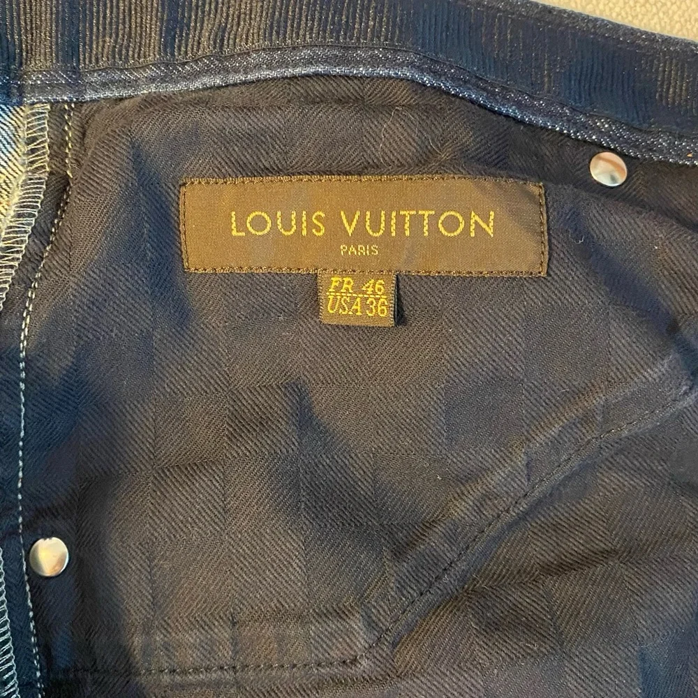 Vintage Louis Vuitton Dark Wash Denim Jeans Marc Jacobs Era Designer Archive, 36 - Picture 10 of 13
